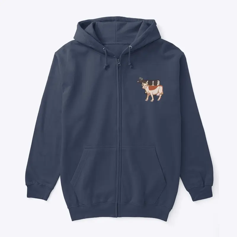 Two Cows Full Zip Hoodie